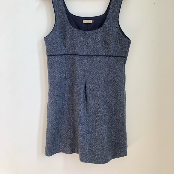 Wilfred Wool Navy Herringbone Jumper - Picture 1 of 5